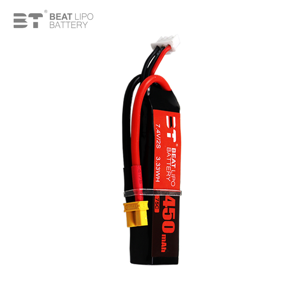BEAT 2S 7.4V 450mAh 75C LiPo B - đánh giá và giá Drone Battery Connector