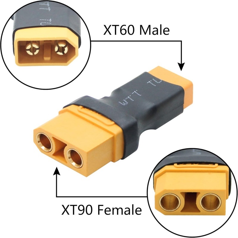 2Pcs/Lot XT90 Male Female to X - đánh giá và giá Drone Battery Charger