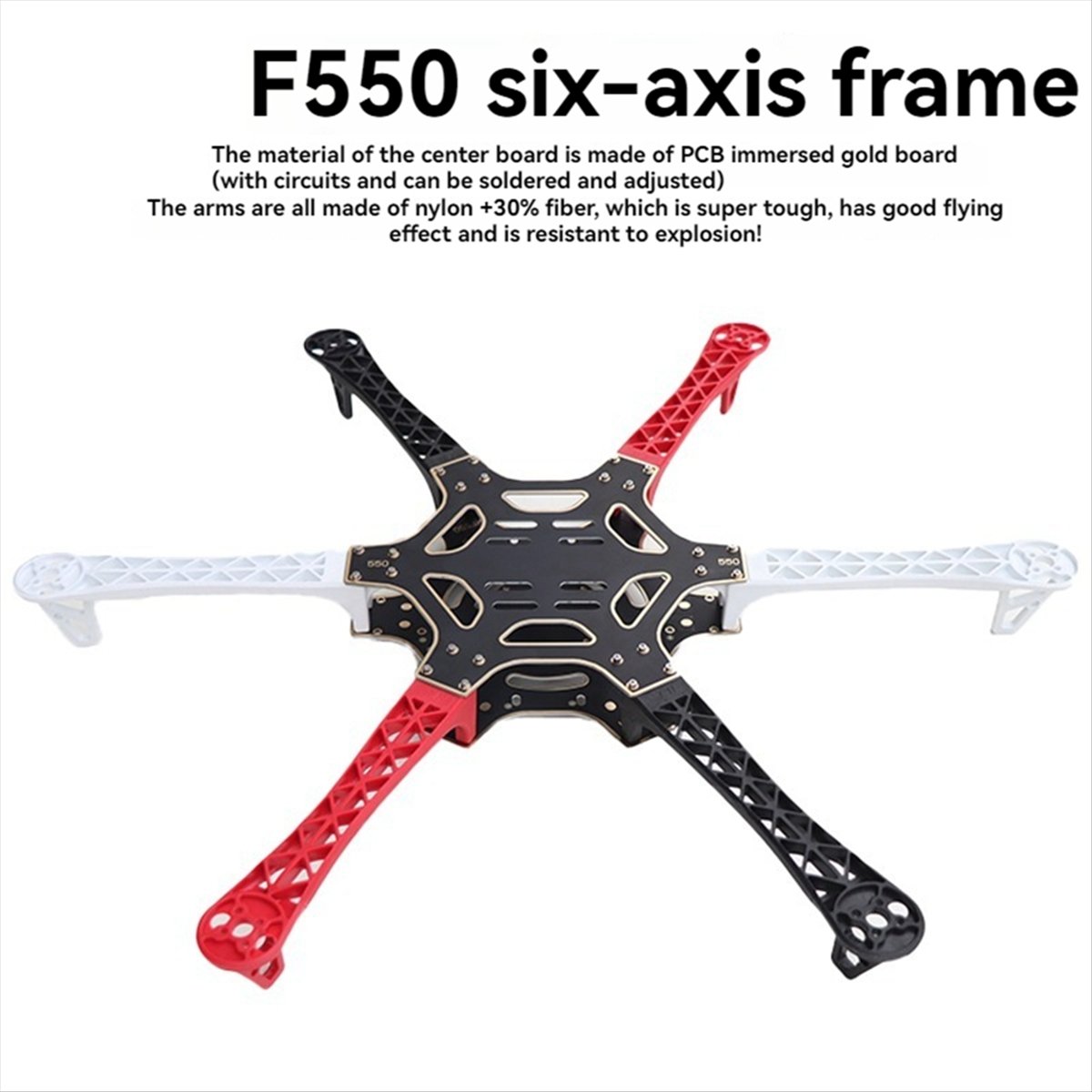 N86R FPV F550 Hexa Frame Arm H - đánh giá và giá Drone Battery Plate
