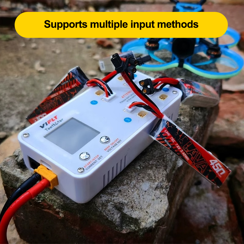 VIFLY Toothstor 4 Channel 2S L - đánh giá và giá Drone Battery Balance Charger