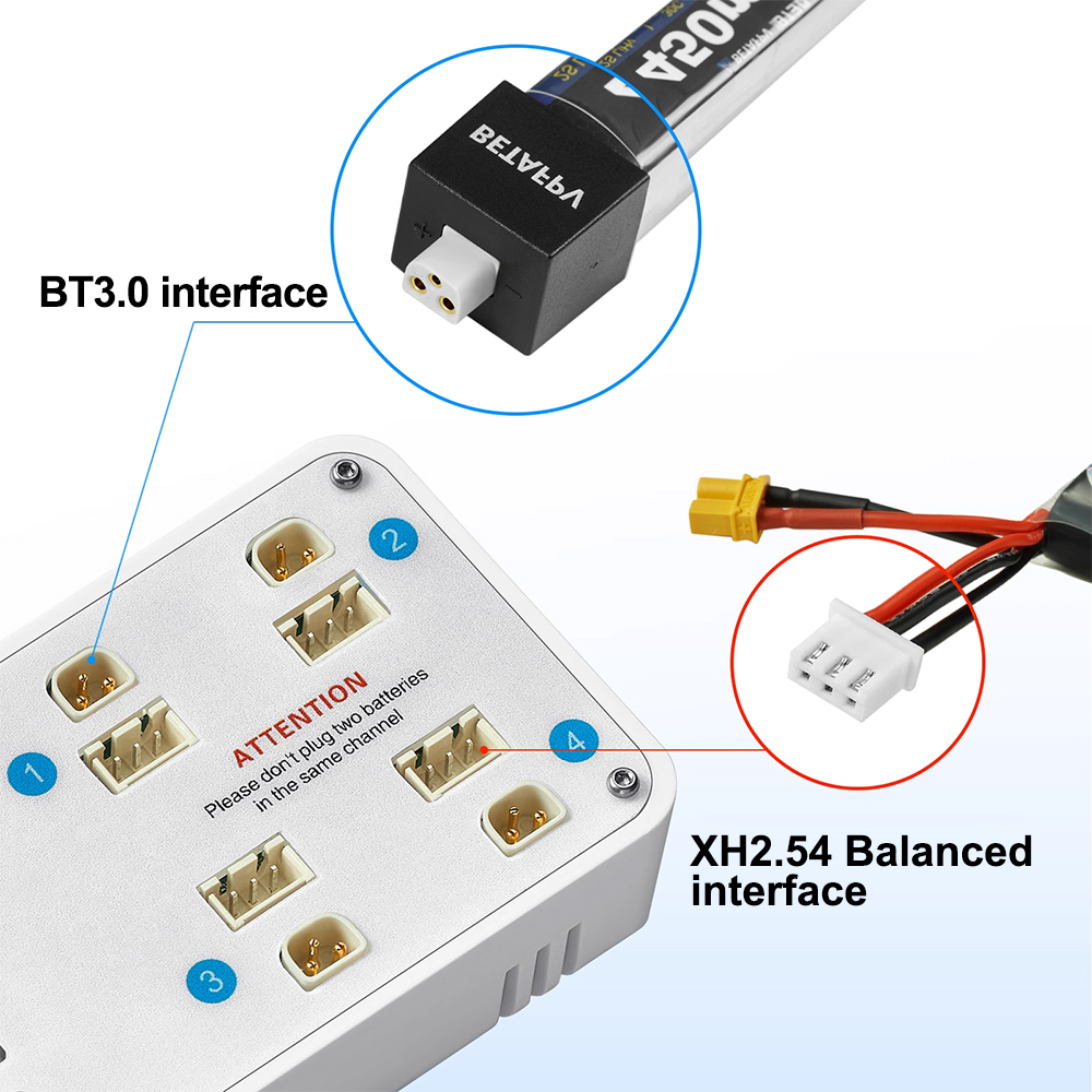 VIFLY Toothstor 4 Channel 2S L - đánh giá và giá Drone Battery Balance Charger